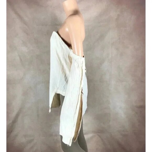 LEXI DREW Off The Shoulder Distressed Boho Top MEDIUM - Picture 5 of 8
